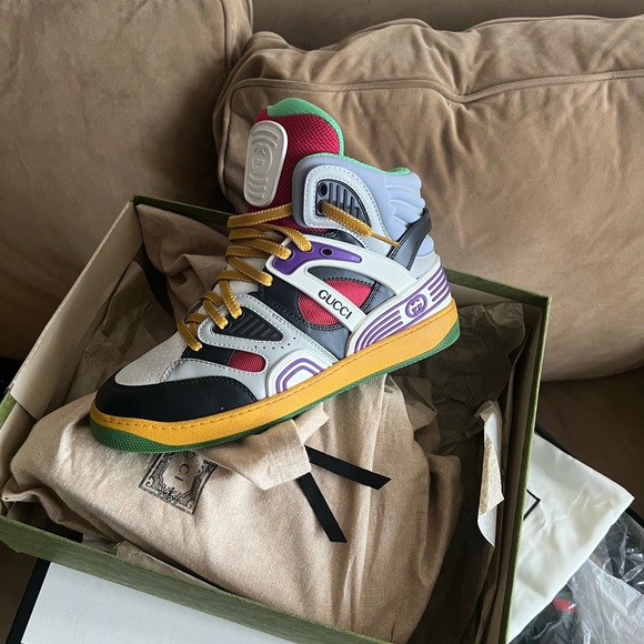 Gucci Basketball sneaker Men size 8 Brand New Gucci Size 7 = a Us 8 - Picture 4 of 6